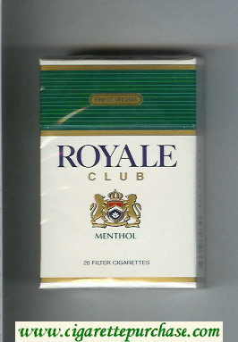 Royale Club Menthol cigarettes hard box