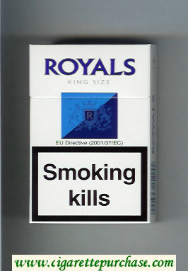 Royale King Size cigarettes Rothmans hard box
