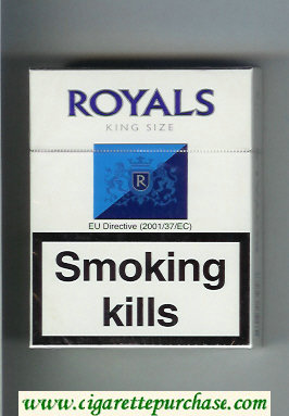 Royale King Size 25 cigarettes Rothmans hard box