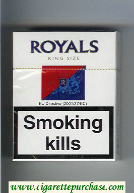 Royale King Size 25 cigarettes Rothmans hard box