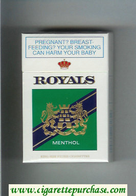 Royale Menthol cigarettes hard box