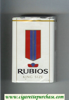 Rubios King Size cigarettes soft box