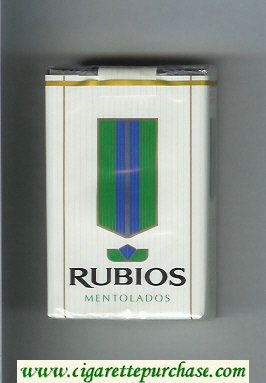 Rubios Mentolados cigarettes soft box