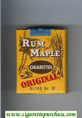 Rum and Maple cigarettes Original Blend No 97 soft box