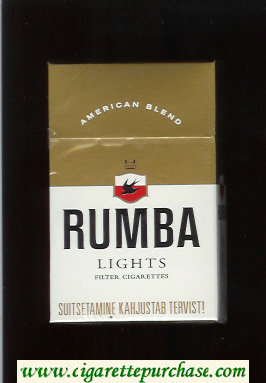 Rumba Lights American Blend cigarettes hard box