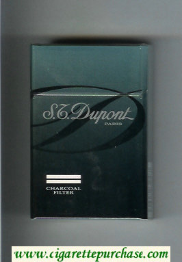 S.T.Dupont Paris Charcoal Filter cigarettes hard box