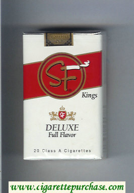 SF Deluxe Full Flavor Kings cigarettes soft box