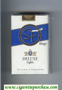 SF Deluxe Lights kings cigarettes soft box