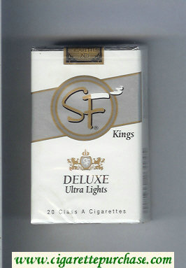 SF Deluxe Ultra Lights kings cigarettes soft box