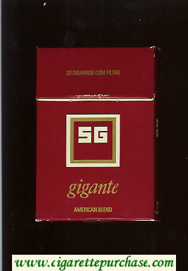 SG Gigante American Blend cigarettes hard box