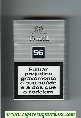 SG Ventil cigarettes grey and black hard box