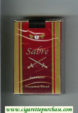 Sabre Full Flavor Premium Blend cigarettes soft box