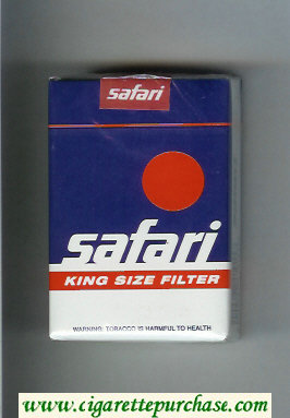 Safari King Size Filter cigarettes soft box