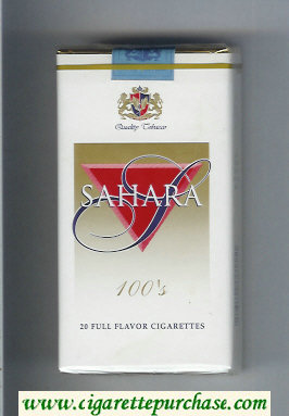 Sahara 100s Full Flavor cigarettes soft box