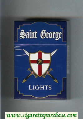 Saint George Lights cigarettes hard box