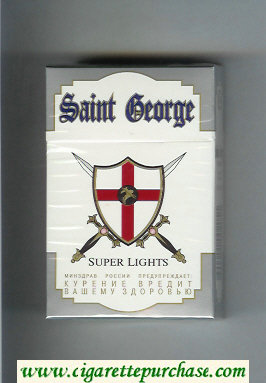 Saint George Super Lights cigarettes hard box