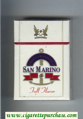 San Marino Full Flavor cigarettes hard box