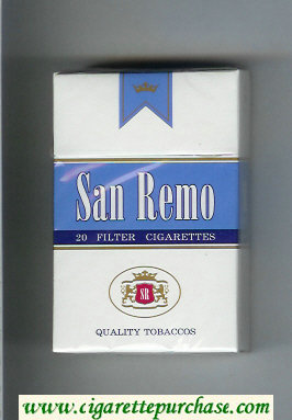 San Remo cigarettes Lights hard box