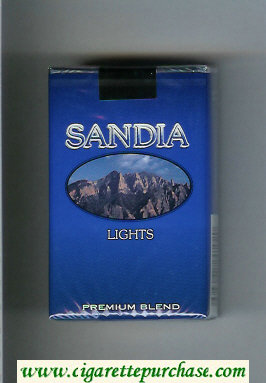 Sandia Lights Premium Blend cigarettes soft box