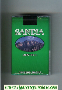 Sandia Menthol Premium Blend cigarettes soft box