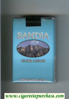 Sandia Ultra Lights Premium Blend cigarettes soft box