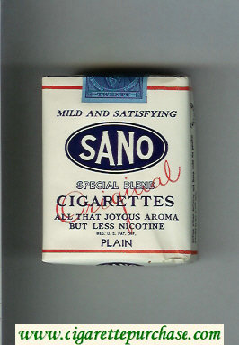 Sano Original Special Blend Cigarettes Mild and Satisfying soft box