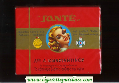 Sante L.Kwnstantinoy cigarettes wide flat hard box