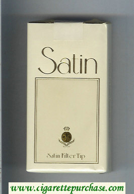 Satin Satin Filter Tip 100s cigarettes light beige and beige soft box