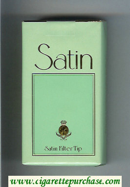 Satin Satin Filter Tip 100s cigarettes light green and green soft box