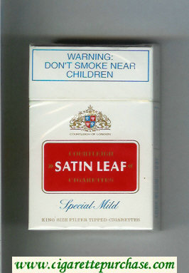 Satin Leaf Special Mild cigarettes hard box