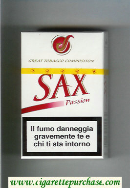 Sax Passion cigarettes hard box