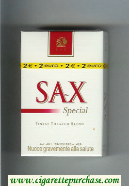Sax Special cigarettes hard box