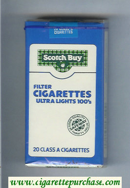 Scotch Buy Safeway Filter Cigaretess Ultra Lights 100s cigarettes soft box