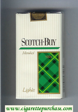 Scotch-Buy Lights Menthol 100s cigarettes soft box