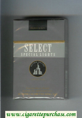 Select Special Lights cigarettes hard box