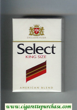 Select King Size Exlusive Filter American Blend cigarettes hard box