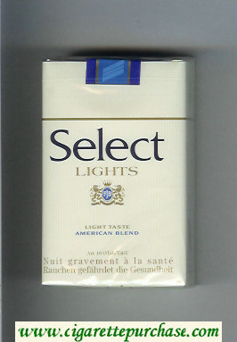 Select Lights American Blend cigarettes soft box