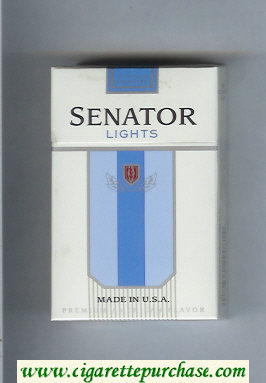 Senator Lights Premium American Flavor cigarettes hard box