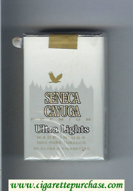 Seneca Cayuga Premium Ultra Lights cigarettes soft box