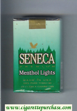 Seneca Premium Menthol Lights cigarettes soft box