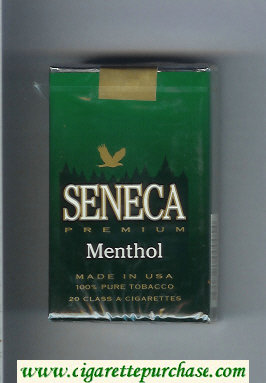 Seneca Premium Menthol cigarettes soft box