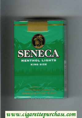 Seneca Menthol Lights cigarettes soft box