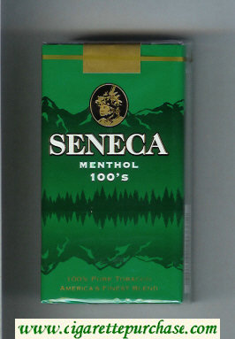 Seneca Menthol 100s cigarettes soft box