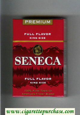 Seneca Premium Full Flavor cigarettes hard box