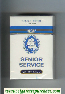 Senior Service Extra Mild Double Filter cigarettes hard box