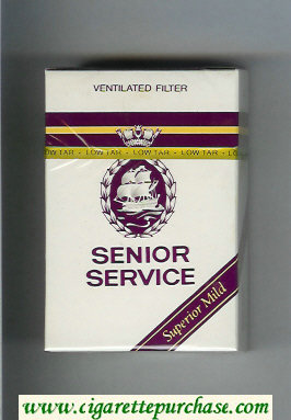 Senior Service Superiar Mild Ventilated Filter cigarettes hard box