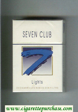 Seven Club 7 Lights cigarettes hard box