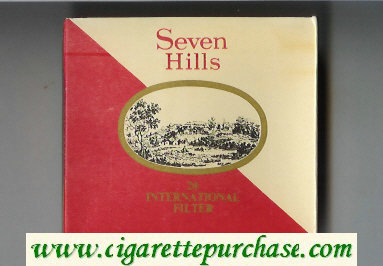 Seven Hills cigarettes wide flat hard box