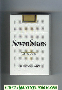Seven Stars 7 Charcoal Filter Custom Lights hard box cigarettes