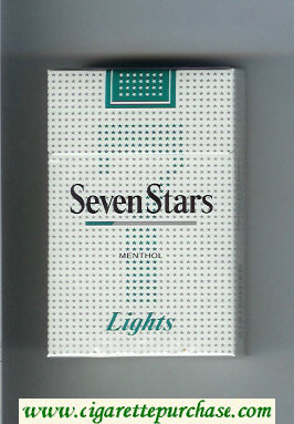 Seven Stars 7 Lights Menthol cigarettes hard box